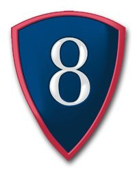 MAGNET United States Army 8th Personnel Command Patch Decal Magnetic Sticker 5.5 inch