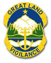 MAGNET United States Army Alaska State Area Command Unit Crest Patch Decal Magnetic Sticker 5.5 inch