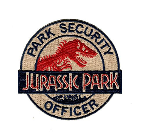 Jurassic Park Ranger Security Officer Costume Backpack Patch iron on sew on