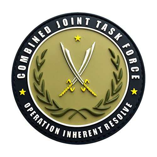 Combined Joint Task Force Operation Inherent Resolve Hook Patch 3D-PVC Combined Joint Task Force Operation Inherent Resolve Hook Patch 3D-PVC