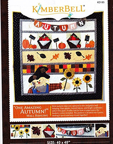 Kimberbell One Amazing Autumn Wall-Hanging Quilt Pattern 40" x 40"