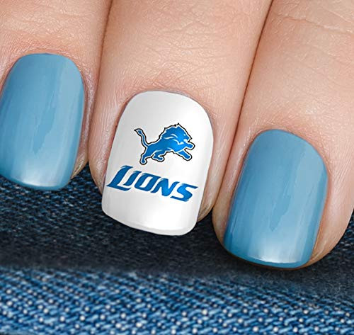 Detroit Football Waterslide Nail Art Decals - Salon Quality