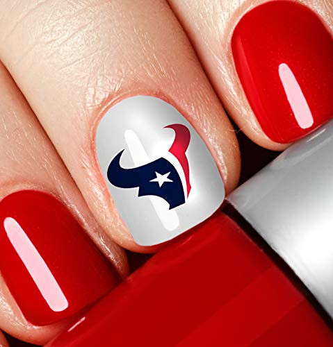 Houston Football Waterslide Nail Art Decals - Salon Quality