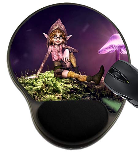 MSD Mousepad Wrist Rest Protected Mouse Pads Mat with Wrist Support  Design for Nature Flower Spring Plant Beauty Green Summer Bloom Blossom Garden Macro P
