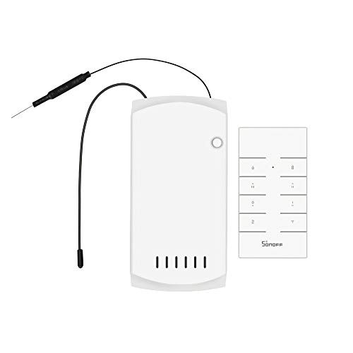 KKmoon iFan03 WiFi Smart Fan Switch Ceiling Fan Light Controller 433 RF APP Voice Remote Control Adjust Speed Smart Home Module with Timer Internet Compatible with Alexa Google Home Nest