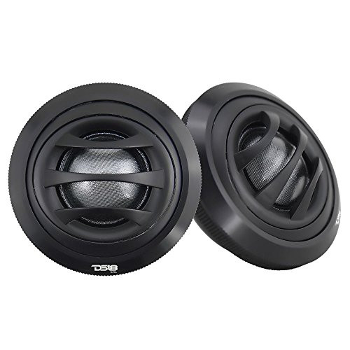 DS18 EXL-TW2.5 Tweeter 1-inch Extremely Loud Series 100 Watts Max Silk Dome Ferrite Tweeter Ferro Fluid Sound Quality - Set of 2 (Black)
