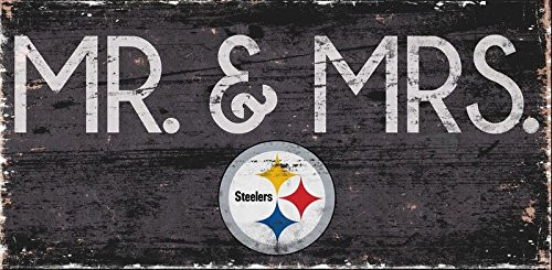 Fan Creations Pittsburgh Steelers Mr  and  Mrs Sign  Multi