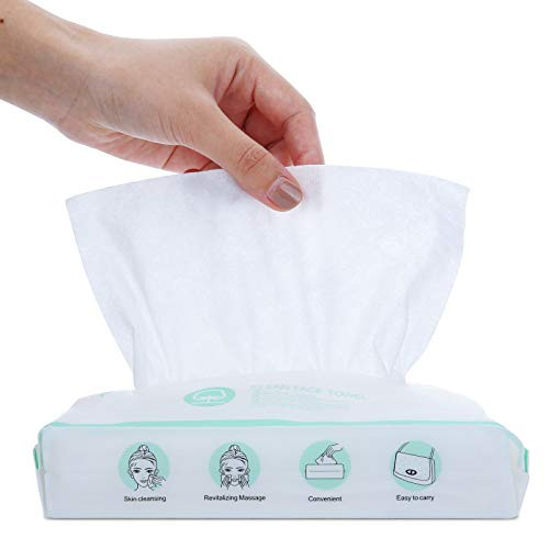 Facial Cotton Tissue  100 Percent Soft Dry Wipe  Dry and Wet Use  Cleansing Cotton Wipe for Sensitive Skin