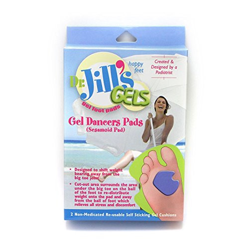 Dr. Jill s Double Thick Gel Dancers Pads  1 4 inch  Right  2 Box