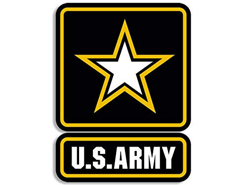 MAGNET 4x5 inch US Army Logo Sticker - decal soldier insignia gi military seal vet usa Magnetic vinyl bumper sticker sticks to any metal fridge  car  signs