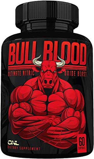 Bull Blood Nitric Oxide Supplement - Extra Strength L Arginine and L Citrulline Pills for Muscle Growth Pumps Blood Flow for Men - NO Booster for Enhancing Male Strength and Energy - 60 Veggie Caps Bull Blood Nitric Oxide Supplement - Extra Strength L Arginine and L Citrulline Pills for Muscle Growth Pumps Blood Flow for Men - NO Booster for Enhancing Male Strength and Energy - 60 Veggie Caps