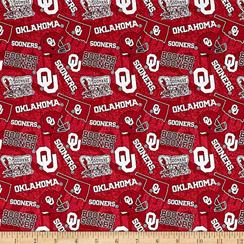 Sykel Enterprises NCAA- Oklahoma 1178 Tone on Tone Red White Fabric by the Yard Sykel Enterprises NCAA- Oklahoma 1178 Tone on Tone Red White Fabric by the Yard