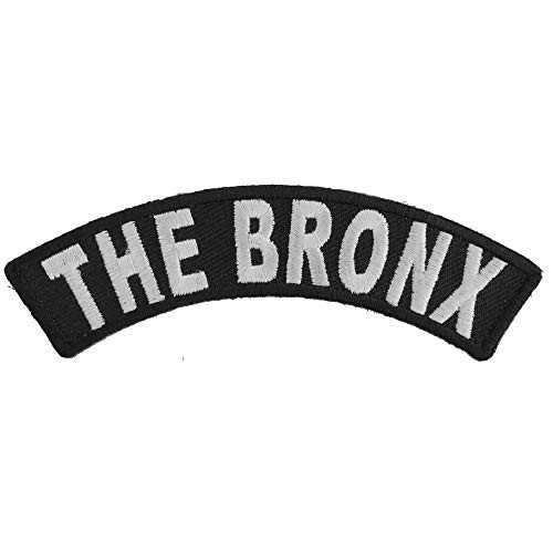 The Bronx Rocker Patch - 4x1.5 inches. Embroidered Iron on Patch
