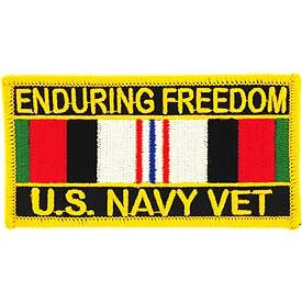 MilitaryBest US Navy Operation Enduring Freedom with Service Ribbon Patch