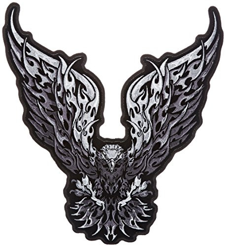 Hot Leathers Tribal Eagle Patch  11 inch  Width x 12 inch  Height