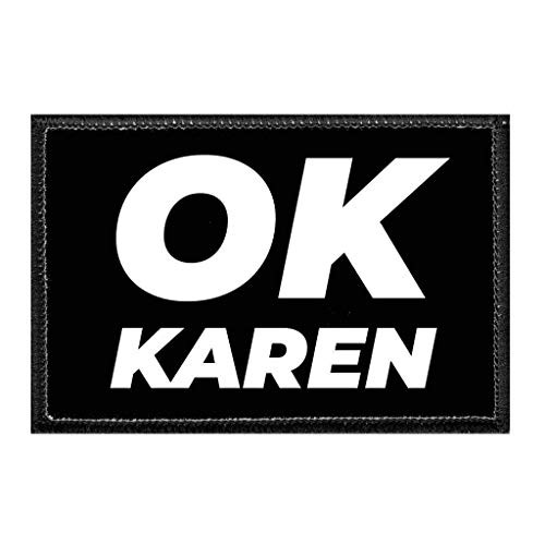 Ok Karen   Hook and Loop Attach for Hats  Jeans  Vest  Coat   2x3 in   by Pull Patch