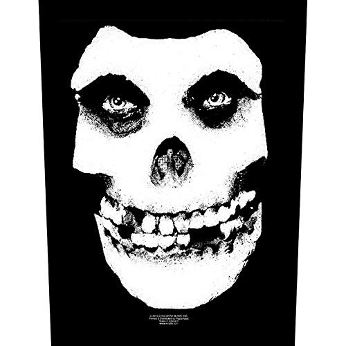 XLG Misfits Classic White Skull Rock Music Band Woven Applique Patch