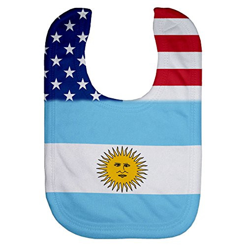 ExpressItBest Microfiber Baby Bib - Flag of Argentina  Argentinian