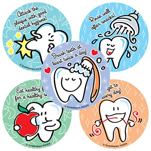 Simple Dental Stickers - Prizes and Giveaways - 100 per Pack