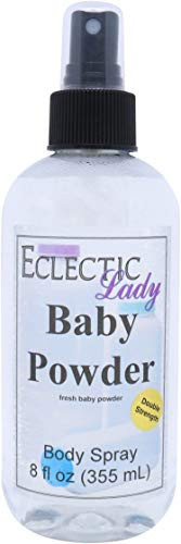 Baby Powder Body Spray  Double Strength   8 ounces