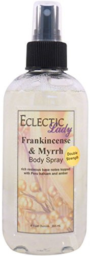 Frankincense And Myrrh Body Spray  Double Strength   8 ounces