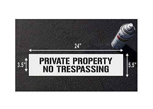 NO TRESPASSING Stencil  STPA  24x5.5
