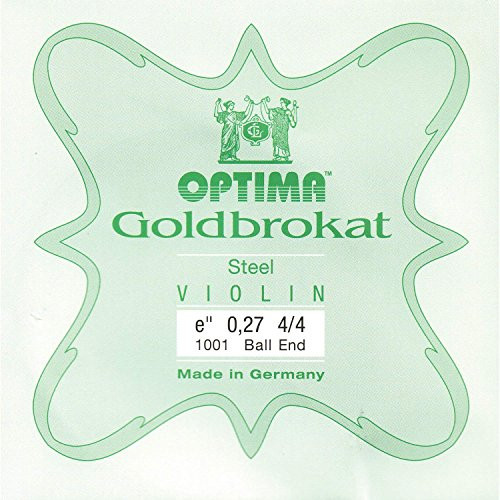 Lenzner Goldbrokat 4 4 Violin E String - Steel -  27 thick  Gauge - Ball End