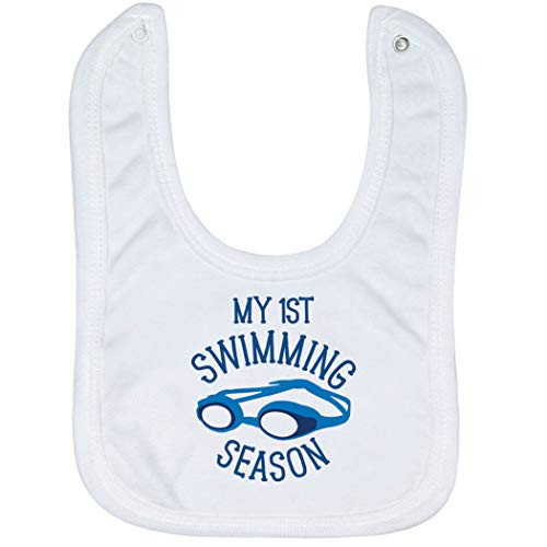 Swimming Baby  and  Infant Bib   My First Swimming Season   Soft Microfiber Bib