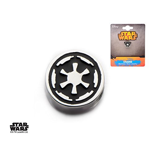Stainless Steel Star Wars Galactic Empire Symbol Bead Charm
