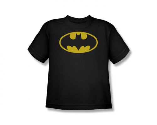 Batman Logo Classic TV  and  Movie Youth Size T-Shirt  Youth Small  6-8  Black