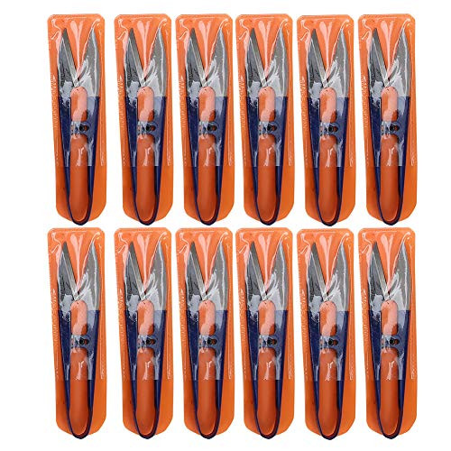 12Pcs U-Shaped Sewing Scissors Clippers Sewing Embroidery Cutting Mini Trimming Nipper Thread Clipper Spring Yarn for Sewing
