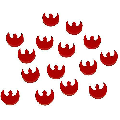 LITKO Micro Faction Tokens  Rebel  Red  15