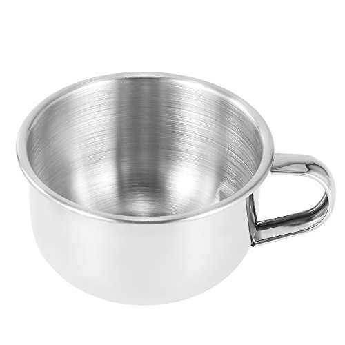 Shaving Soap Bowl Anself Shaving Brush Bowl Shaving Mug Durable Stainless Steel Heat Insulation Smooth for Shave Cream and Soap Shaving Soap Bowl Anself Shaving Brush Bowl Shaving Mug Durable Stainless Steel Heat Insulation Smooth for Shave Cream and Soap
