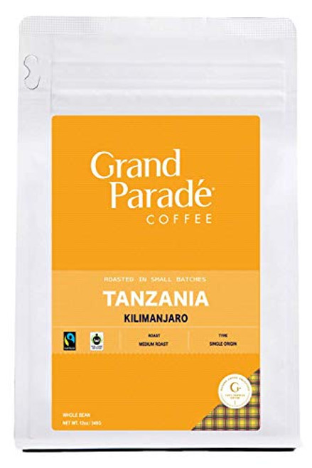 Tanzania AA Medium Roast  Mount Kilimanjaro   12oz.  Ground Coffee  Fresh Roasted  Gourmet Arabica Coffee  Low Acid  Fair Trade Single Origin  Whole Bean