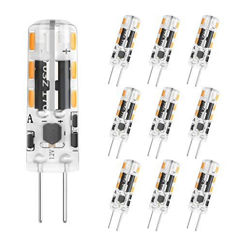 DiCUNO G4 LED Bulb 1.2W  AC DC 12V T3 10W Halogen Bulb Equivalent  120LM Warm White 3000K Non-dimmable JC Bi-pin G4 Base Light  for Landscape Chandelier Home Lighting  10-Pack