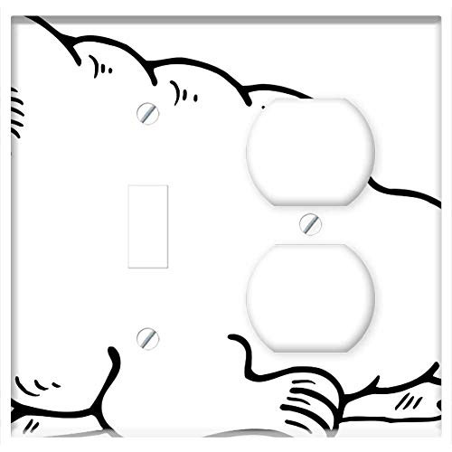 2-Gang Toggle Outlet Combination Wall Plate Cover - Walrus Odobenus Rosmarus Seal Animal Arctic Mammal 2-Gang Toggle Outlet Combination Wall Plate Cover - Walrus Odobenus Rosmarus Seal Animal Arctic Mammal