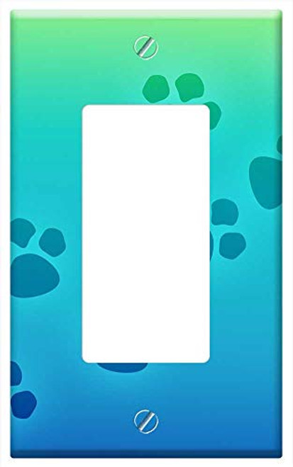 Switch Plate Single Rocker GFCI - Paw Print Paws Prints Pet Dog Animal Cat Foot 1 Switch Plate Single Rocker GFCI - Paw Print Paws Prints Pet Dog Animal Cat Foot 1