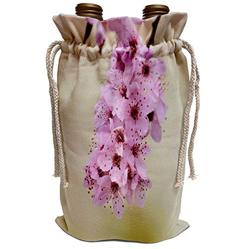 3dRose Patricia Sanders Flowers - Sweet Spring- Cherry Blossom Flowers- Floral Photography - Wine Bag  wbg_47727_1