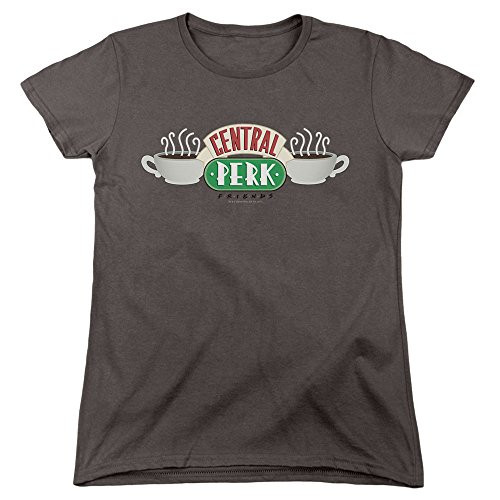 Popfunk Friends TV Central Perk Women s T Shirt  and  Stickers  Large