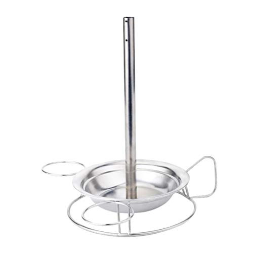 DOITOOL Vertical Chicken Roaster Rack Stainless Steel Chicken Roaster Rack Holder Stand with Roaster Tray for Oven and Grill or Smoker