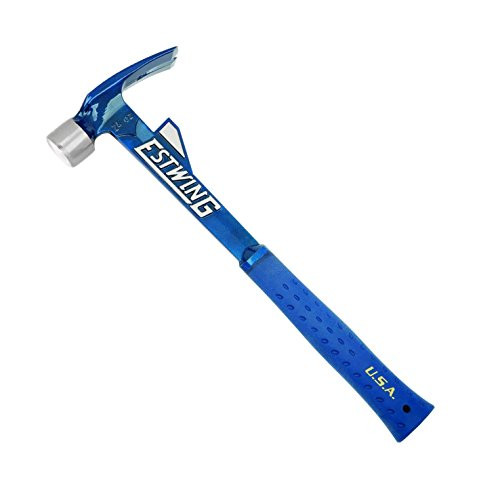 Estwing Hammertooth Hammer - 24 oz Long Handle Straight Rip Claw with Smooth Face & Shock Reduction Grip - E6-24T