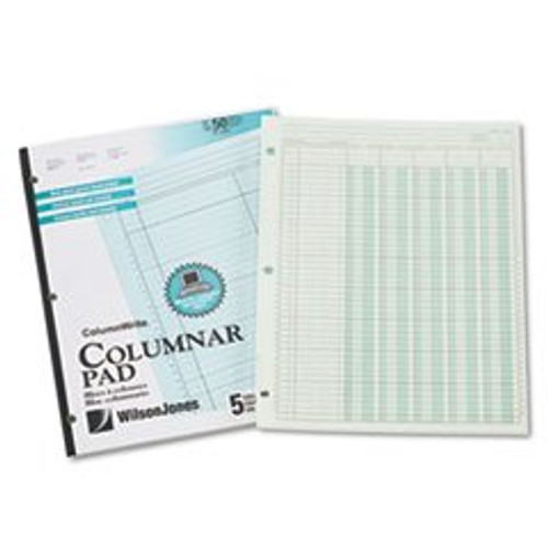 3 Pack Value Bundle  WLJG7205A Accounting Pad  Five Eight-Unit Columns  8-1 2 x 11  50-Sheet Pad