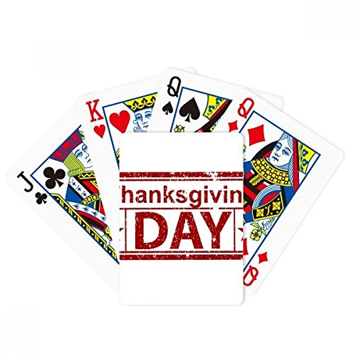 DIYthinker Happy Thanksgiving Day Seal Pattern Poker Playing Magic Card Fun Board Game