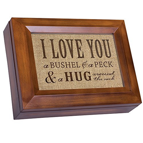 Cottage Garden I Love You A Bushel & A Peck Wood Finish Jewelry Music Box - Plays Tune You are My Sunshine Cottage Garden I Love You A Bushel & A Peck Wood Finish Jewelry Music Box - Plays Tune You are My Sunshine