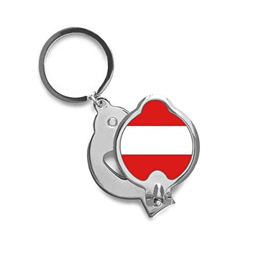 Austria National Flag Europe Country Finger Nail Clippers Scissor Stainless Steel Cutter