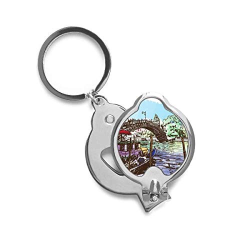 Italy Venice Landmark Watercolour Finger Nail Clippers Scissor Stainless Steel Cutter