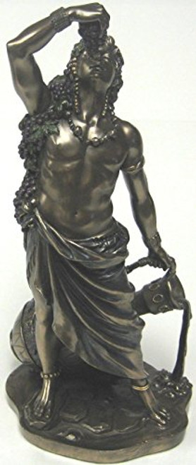 Dionysus (Bucchus) Greek Roman God of Wine Statue Real Bronze Powder Cast Statue, 11-inch Dionysus (Bucchus) Greek Roman God of Wine Statue Real Bronze Powder Cast Statue, 11-inch