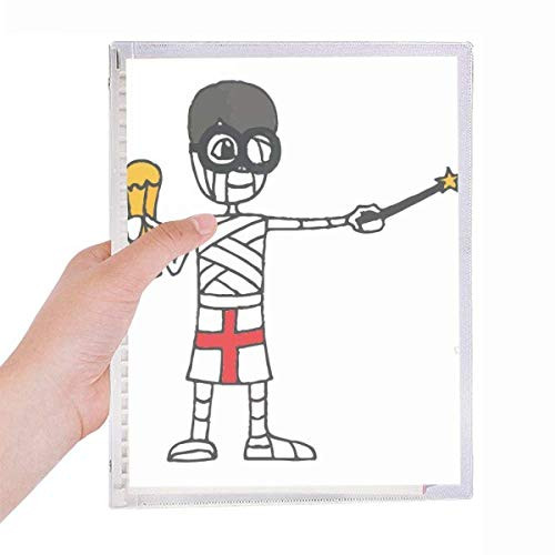 UK Wizard Mummy Football Trophy Notebook Loose Leaf Diary Refillable Journal Stationery