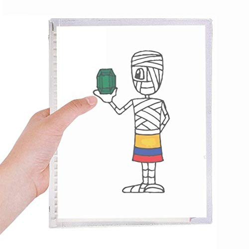 Mummy Football Single Hand Lift Notebook Loose Leaf Diary Refillable Journal Stationery