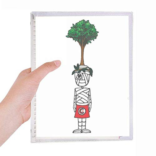 Tunisian Tree Soccer Cartoon Mummy Notebook Loose Leaf Diary Refillable Journal Stationery